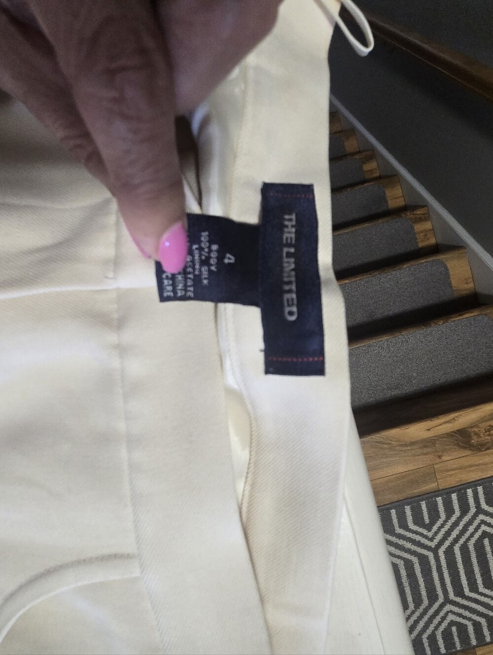The Limited Cream Silk Pants Classic High Waist Vintage NWOT Sz 4